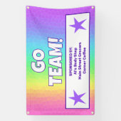 Custom Rainbow Team Banner (Vertikal)