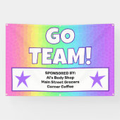 Custom Rainbow Team Banner (Horizontal)