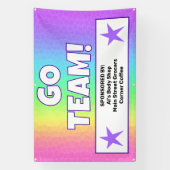 Custom Rainbow Team Banner (Vertikal)