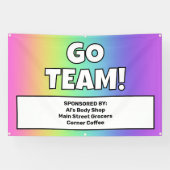 Custom Rainbow Team Banner (Horizontal)