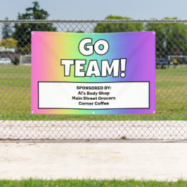 Custom Rainbow Team Banner