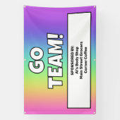 Custom Rainbow Team Banner (Vertikal)