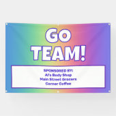 Custom Rainbow Team Banner (Horizontal)