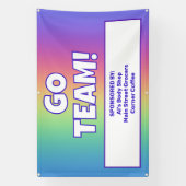 Custom Rainbow Team Banner (Vertikal)