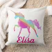 Custom. Rainbow Unicorn. Kissen (Decke)