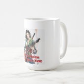 Custom Rainbow Warrior Girl Guitarist Art Inspirie Kaffeetasse (VorderseiteRechts)