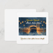 Custom Ramadan Mubarak Card – Personalized Arabic  Einladung (Vorne/Hinten)