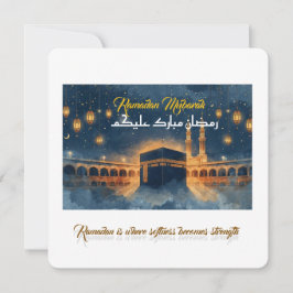 Custom Ramadan Mubarak Card – Personalized Arabic  Einladung