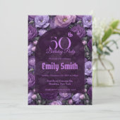 Custom Ranunculus Aesthetic 15Th Birthday Party Einladung (Stehend Vorderseite)