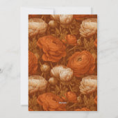 Custom Ranunculus Aesthetic Garden Birthday Party Einladung (Rückseite)