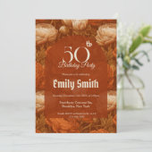 Custom Ranunculus Aesthetic Garden Birthday Party Einladung (Stehend Vorderseite)