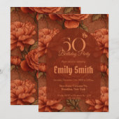 Custom Ranunculus Aesthetic Summer Party Einladung (Vorne/Hinten)