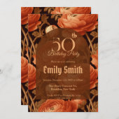 Custom Ranunculus Charm Beach Party Einladung (Vorne/Hinten)