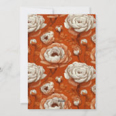 Custom Ranunculus Floral 20Th Birthday Einladung (Rückseite)