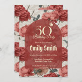 Custom Ranunculus Petal Surprise Birthday Einladung (Vorne/Hinten)