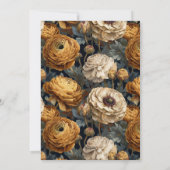 Custom Ranunculus Themed 70Th Birthday Einladung (Rückseite)