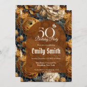 Custom Ranunculus Themed 70Th Birthday Einladung (Vorne/Hinten)