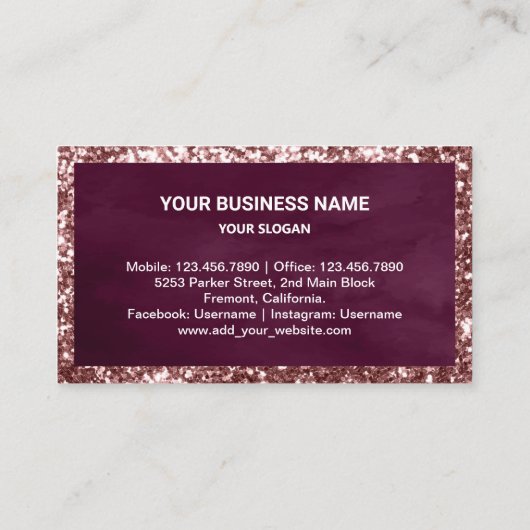 Custom Raspberry Birthday Cake Konditorei Koch Bäc Visitenkarte (Rückseite)