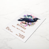 Custom Raven Birthday Folieneinladung (Gedreht)