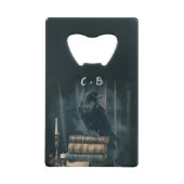 Custom Raven Halloween-Gastgeschenk Hochzeit Geldbeutel Flaschenöffner (Rückseite)
