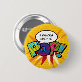 Custom Ready to POP Baby Dusche Gefallen Button (Vorne & Hinten)