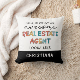 Custom Real Anwesen Agent Funny Phantastisch Realt Kissen