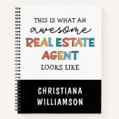 Custom Real Anwesen Agent Funny Phantastisch Realt Notizblock (Vorderseite)