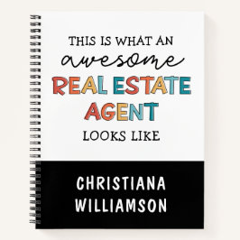 Custom Real Anwesen Agent Funny Phantastisch Realt Notizblock
