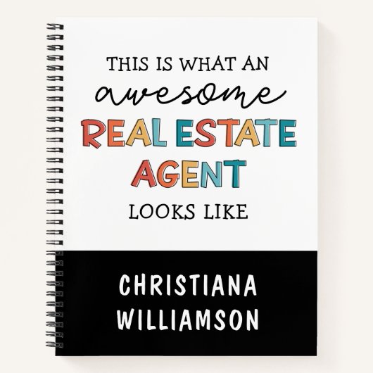 Custom Real Anwesen Agent Funny Phantastisch Realt Notizblock (Vorderseite)