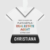 Custom Real Anwesen Agent Funny Phantastisch Realt Ornament (Vorderseite)