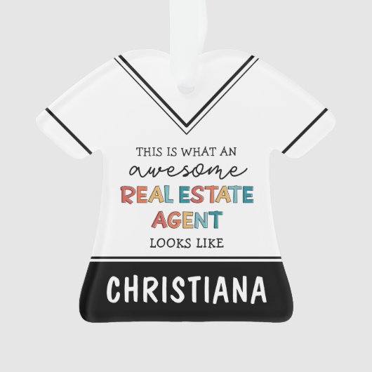 Custom Real Anwesen Agent Funny Phantastisch Realt Ornament (Vorderseite)