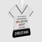 Custom Real Anwesen Agent Funny Phantastisch Realt Ornament (Vorderseite)
