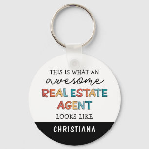Custom Real Anwesen Agent Funny Phantastisch Realt Schlüsselanhänger