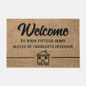 Custom Real Anwesen Agent Realtor Open House Fußmatte (Vorderseite)