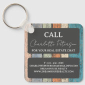 Custom Real Anwesen Agent Realtor Werbeaktion Schlüsselanhänger (Vorderseite)