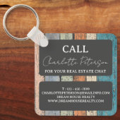 Custom Real Anwesen Agent Realtor Werbeaktion Schlüsselanhänger (Vorderseite)