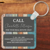 Custom Real Anwesen Agent Realtor Werbeaktion Schlüsselanhänger (Rückseite)