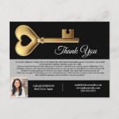 Custom Real Anwesen Agent Vielen Dank an den Clien Postkarte (Vorderseite)