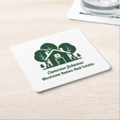 Custom Real Anwesen Company Forest Open House Rechteckiger Pappuntersetzer (angewinkelt)