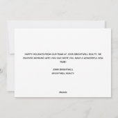 Custom Real Anwesen Company Frohe Weihnachten Grün (Rückseite)