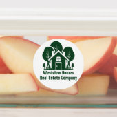 Custom Real Anwesen Company Green Forest House Etiketten (Befestigt)