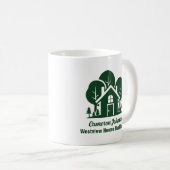 Custom Real Anwesen Company Green Zuhause Kaffeetasse (VorderseiteRechts)