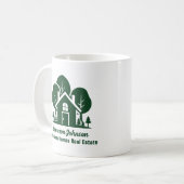 Custom Real Anwesen Company Green Zuhause Kaffeetasse (Vorderseite Links)