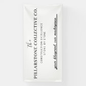 Custom Real Anwesen Construction Company Name Bann Banner (Vertikal)