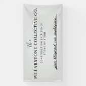 Custom Real Anwesen Construction Company Name Bann Banner (Vertikal)