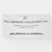 Custom Real Anwesen Construction Company Name Bann Banner (Horizontal)