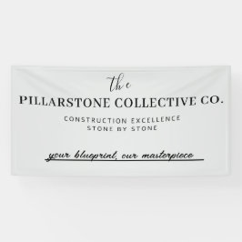 Custom Real Anwesen Construction Company Name Bann Banner