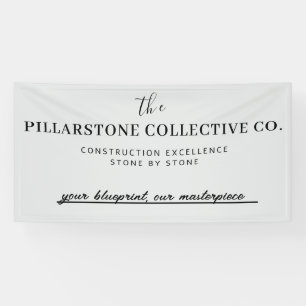 Custom Real Anwesen Construction Company Name Bann Banner