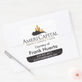 CUSTOM Real Anwesen Courteses of Quadratischer Aufkleber (Umschlag)