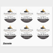 CUSTOM Real Anwesen Courteses of Runder Aufkleber (Blatt)